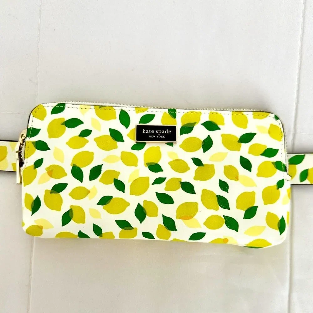 Kate Spade Lemon Drop Crossbody Belt Purse Bag Size L/XL • NEW WITH TAGS •